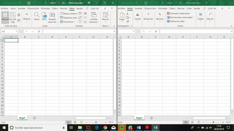 C Mo Abrir Dos Hojas De C Lculo De Excel En La Misma Pantalla Tusequipos Com