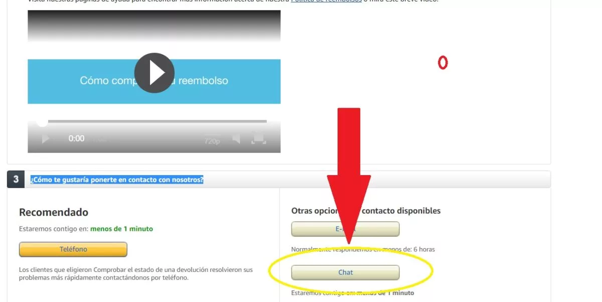 amazon españa chat atencion al cliente