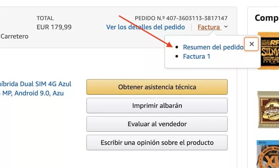 Como Descargar La Factura De Los Pedidos De Amazon Con Y Sin Iva Con Y Sin Iva